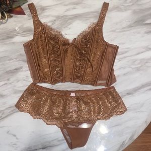 Victoria Secret Corset and Thong set